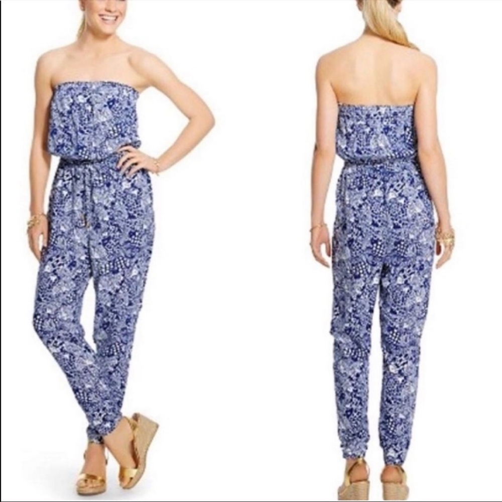 Lilly Pulitzer for Target Strapless Jumpsuit S